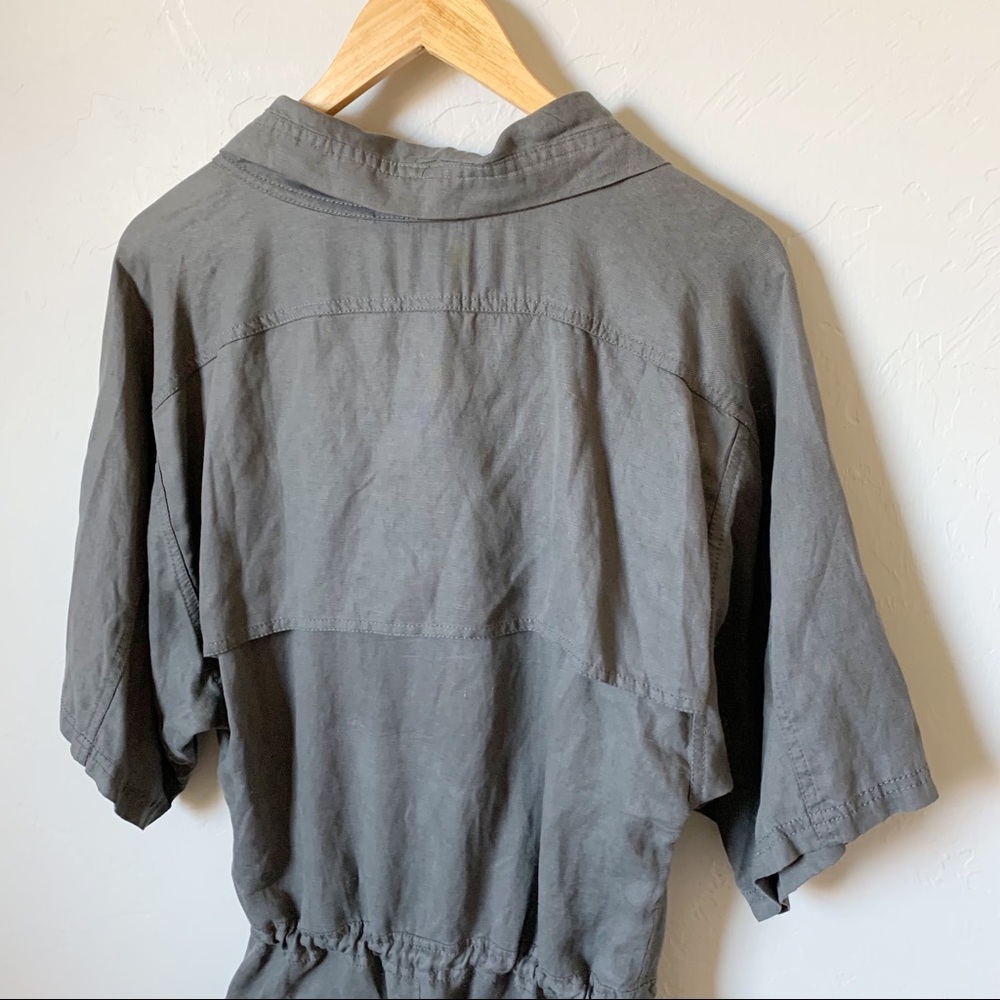 T by Alexander Wang Charcoal Short Sleeve Romper - Picture 9 of 15
